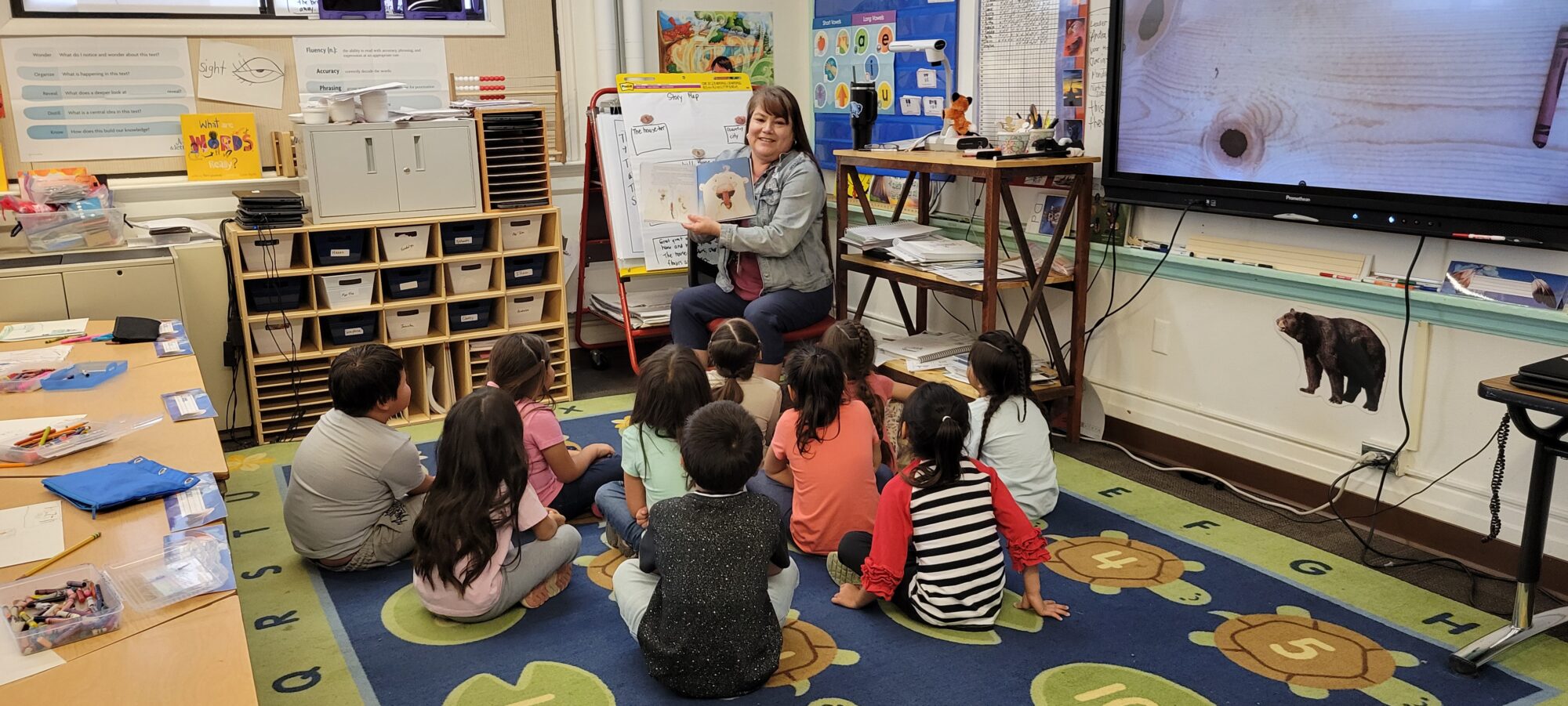 kindergartners in Crow Agency