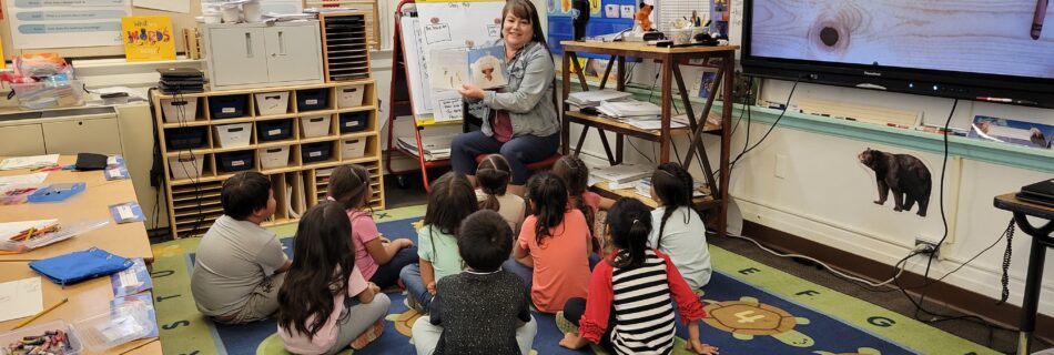 kindergartners in Crow Agency
