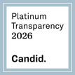 Platinum transparency rating for 2026 from Candid.