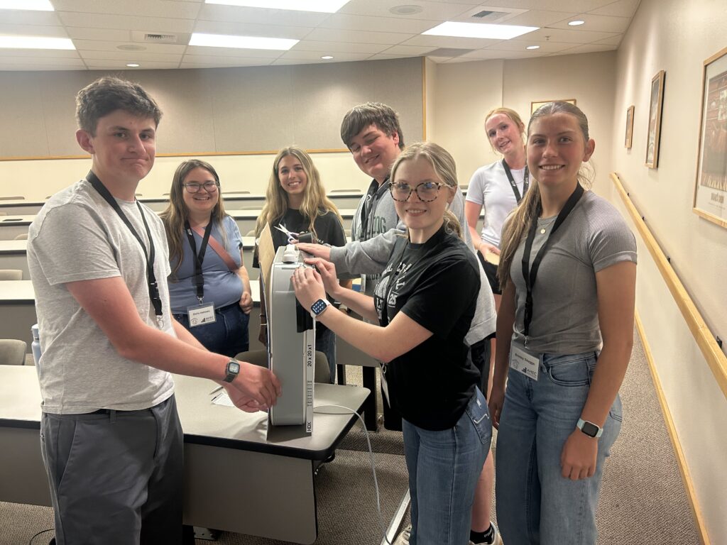 AHECH students in Missoula at Box Fan filter workshop